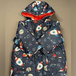 Kids Space-Themed Navy Jacket